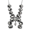Artisan Crafted White Buffalo Squash Blossom Necklace 18 Inches in Black Oxidized Sterling Silver 38.25  ctw - Sticky add to cart bar