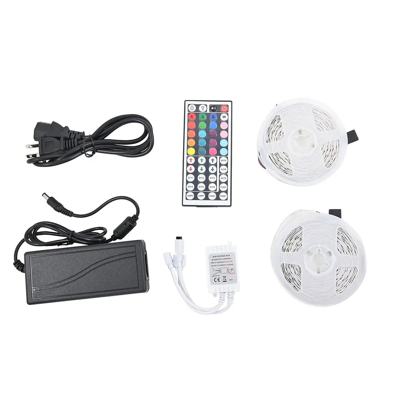 Closeout Multi Color 32 Ft LED Strip Lights with Remote Control