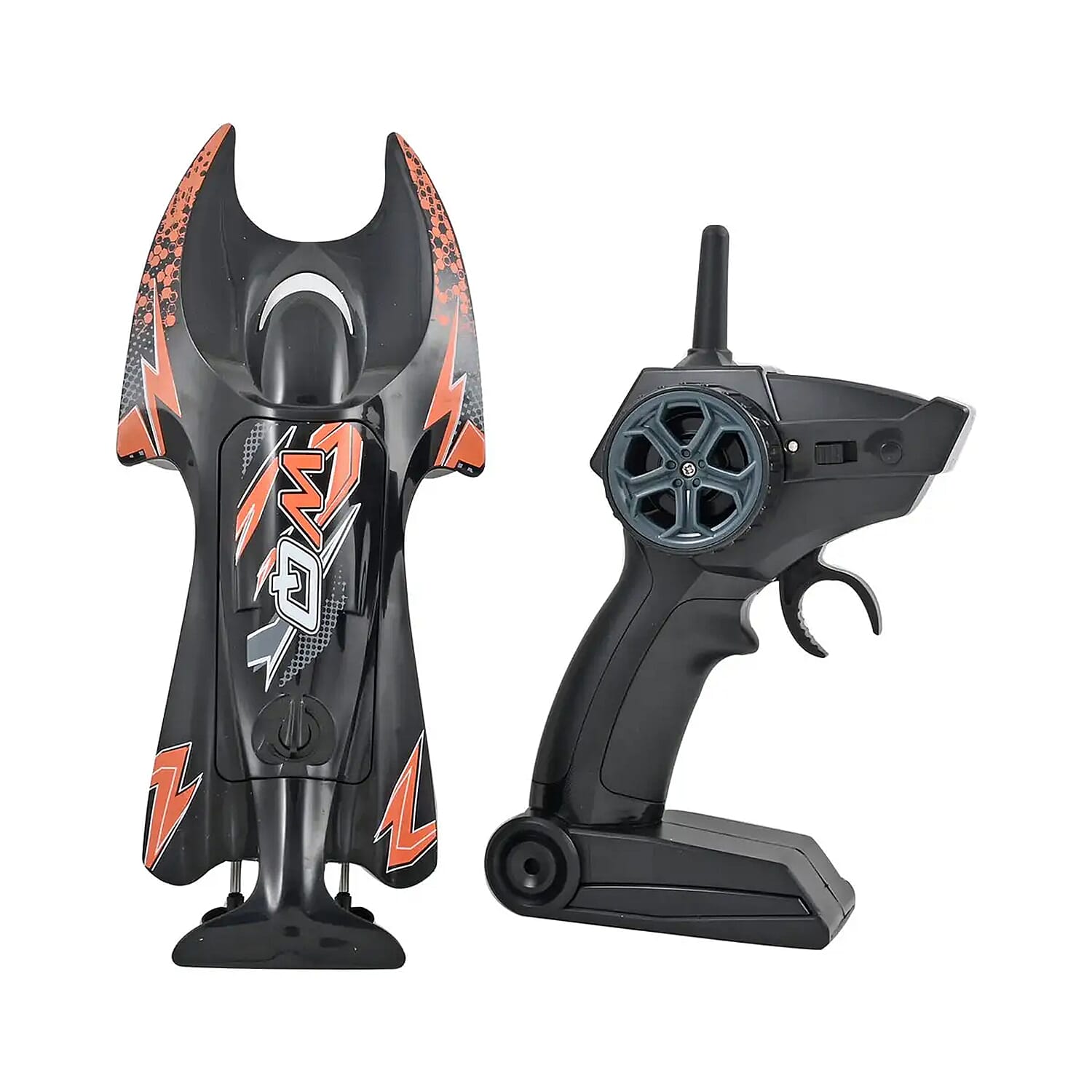 Closeout WQ Orange and Black Remote Control Speed Boat