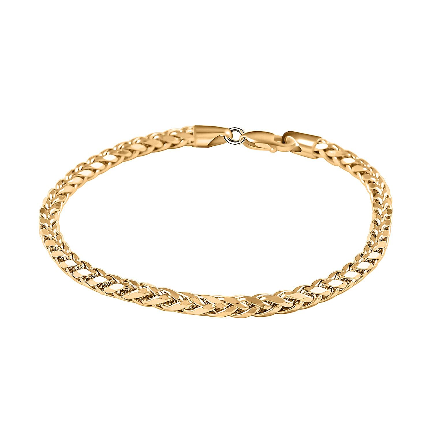 10K Yellow Gold 2.5mm Palma Chain Bracelet (7.50 In) 2.42 Grams