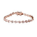 Doorbuster Pink Morganite Tennis Bracelet in Vermeil Rose Gold Over Sterling Silver (6.50 In) 8.75 ctw - Sticky add to cart bar