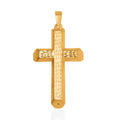 Electroform Cross Pendant in 24K Yellow Gold 3.60 Grams - Sticky add to cart bar