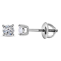 950 Platinum Lab Grown Diamond (G-H, SI) Earrings 0.52 ctw