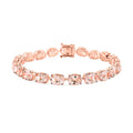 Modani Marropino Morganite Tennis Bracelet in 14K Rose Gold Over Sterling Silver (7.25 In) 21.75 ctw - Sticky add to cart bar