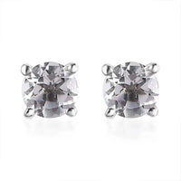 Brazilian Petalite Solitaire Stud Earrings in Platinum Over Sterling Silver 0.75 ctw
