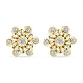 Moissanite Snowflake Stud Earrings in Platinum Over Sterling Silver 0.90 ctw - Sticky add to cart bar