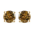 Luxoro 10K Yellow Gold Premium Golden Tanzanite Solitaire Stud Earrings 1.65 ctw - Sticky add to cart bar