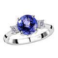 Luxoro 14K White Gold Premium Tanzanite and G-H I3 Diamond Ring 2.70 ctw (Del. in 7-10 Days) - Sticky add to cart bar