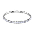 Simulated Diamond Tennis Bracelet in Silvertone (7.50-8.50In) - Sticky add to cart bar