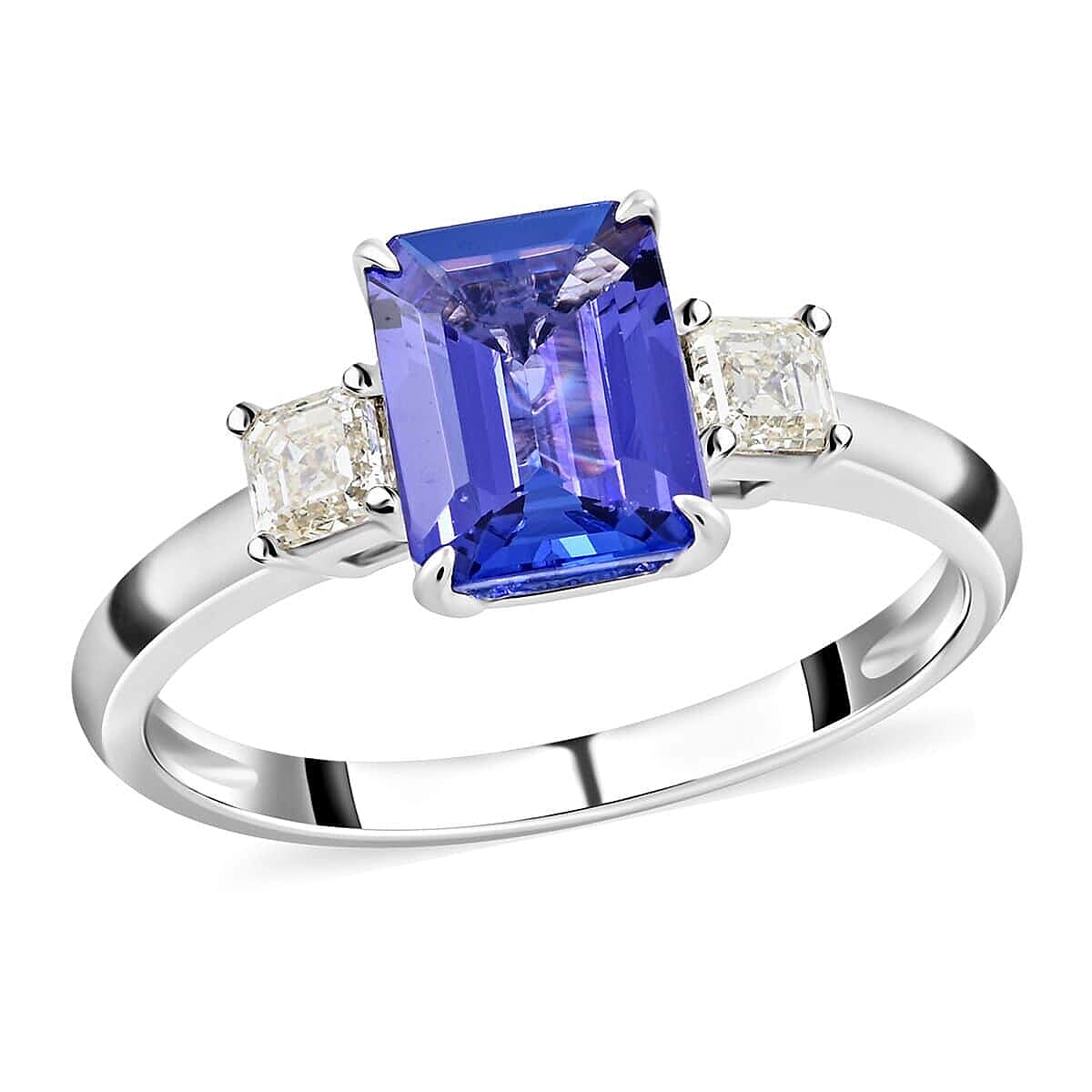Modani 950 Platinum AAAA Tanzanite and G-VS Diamond Ring 4.70 Grams (Del. in 10-12 Days) 2.80 ctw