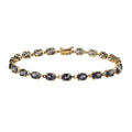 Doorbuster Luxoro 14K Yellow Gold AAA Gray Spinel Bracelet (6.50 In) 10.50 ctw - Sticky add to cart bar