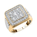 NY Closeout 10K Yellow Gold Diamond (G-H, I1) Men's Ring (Size 10.0) (12 g) 2.50 ctw - Sticky add to cart bar