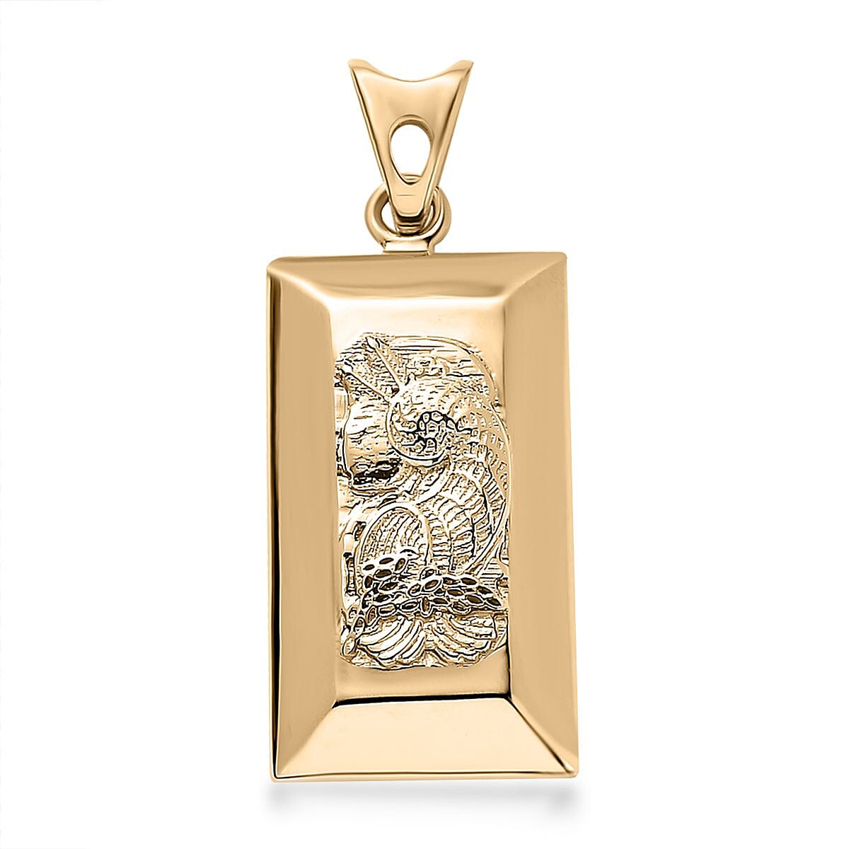 Doorbuster Luxoro 10K Yellow Gold Lady Fortune Pendant 1.65 Grams (Del. in 5-7 Days)