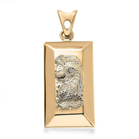 Doorbuster Luxoro 10K Yellow Gold Lady Fortune Pendant 1.65 Grams (Del. in 5-7 Days)
