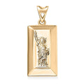 Luxoro 10K Yellow Gold Statue of Liberty Bar Pendant 1.65 Grams - Sticky add to cart bar