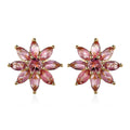 Morro Redondo Pink Tourmaline Sunburst Earrings in Vermeil Yellow Gold Over Sterling Silver 2.25 ctw - Sticky add to cart bar