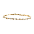 Diamond Accent Bracelet in Goldtone (7.25 In) 0.05 ctw - Sticky add to cart bar