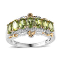 Premium Calabar Tourmaline Ring in Vermeil YG and Platinum Over Sterling Silver (Size 6.0) 1.80 ctw - Sticky add to cart bar