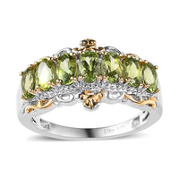 Premium Calabar Tourmaline Ring in Vermeil YG and Platinum Over Sterling Silver (Size 6.0) 1.80 ctw