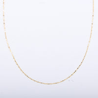 Luce Clover Italian 10K Yellow Gold Magnetic Clasp Necklace Adjustable up to 24 Inches 1.35 Grams