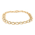 Hammered Ancient Italian 10K Yellow Gold Circles Bracelet (7.50 In) 5.35 Grams - Sticky add to cart bar