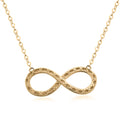Italian 10K Yellow Gold Infinity Necklace 18-20 Inches 1.15 Grams - Sticky add to cart bar