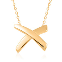 Italian 10K Yellow Gold Bold Cross Necklace (18-20 Inches) (1.20 g)