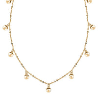 Specchio Italian 10K Yellow Gold Circle Pendant Necklace 18-20 Inches 1 Grams