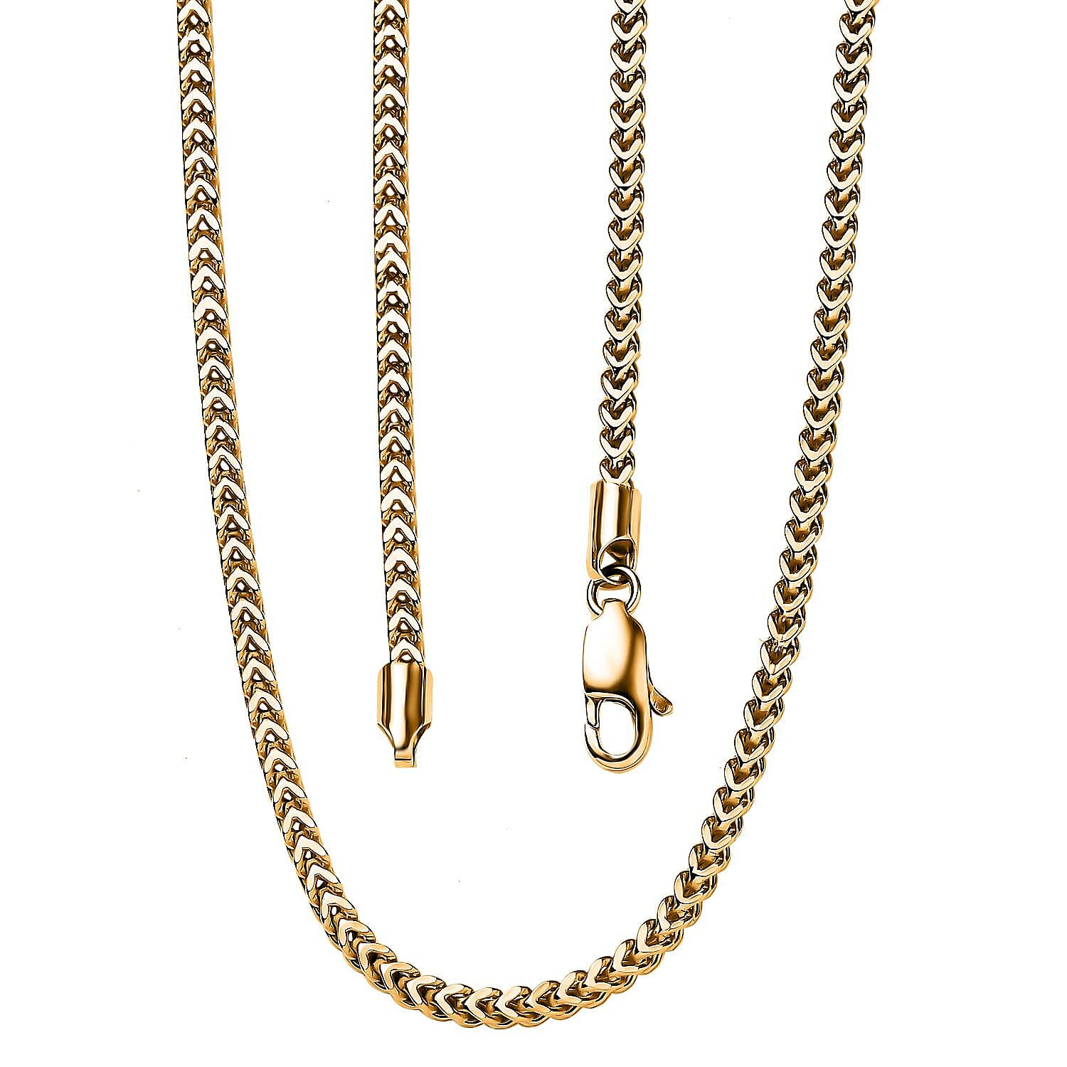 22K Yellow Gold Franco Chain Necklace 20 Inches 12.20 Grams