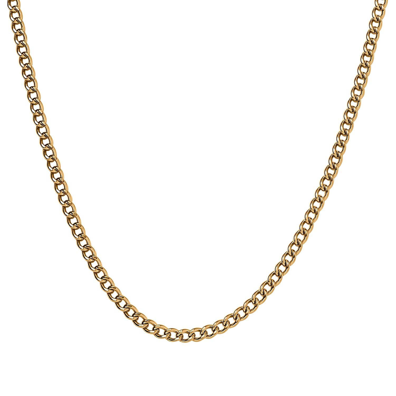 22K Yellow Gold Curb Chain Necklace 20 Inches 7.85 Grams