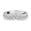 Simulated Diamond Ring in Rhodium Over Sterling Silver (Size 9.0) 2.10 ctw - Sticky add to cart bar