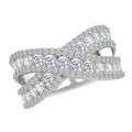 Simulated Diamond Ring in Rhodium Over Sterling Silver (Size 9.0) 4.00 ctw - Sticky add to cart bar