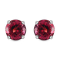 Rhapsody 950 Platinum AAAA Ouro Fino Rubellite Solitaire Stud Earrings 2.10 ctw - Sticky add to cart bar