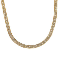 21K Yellow Gold Bismark Chain Necklace 21 Inches 8.50 Grams