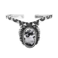 Artisan Crafted White Buffalo Cuff Bracelet in Sterling Silver (7.25 In) 21.10 ctw - Sticky add to cart bar