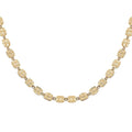 10K Yellow Gold Diamond-cut Oval Link Necklace 18 Inches 3.37 Grams - Sticky add to cart bar