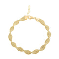 Spirali Italian 14K Yellow Gold Bracelet (7.0-8.0In) 5.62 Grams - Sticky add to cart bar