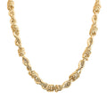 Torchon Italian 14K Yellow Gold Link Necklace (24 Inches) (12.35 g) - Sticky add to cart bar