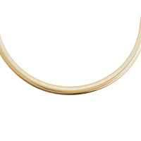 Italian 10K Yellow Gold Domed Graduated Mesh Chain Necklace 18 Inches 3.45 Grams