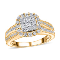 10K Yellow Gold G-H I1-I2 Diamond Ring (Size 10.0) 4.30 Grams 1.00 ctw (Del. in 7-10 Days)