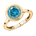 Luxoro 10K Yellow Gold Blue Diamond Ring 2.50 ctw - Sticky add to cart bar