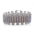 Ethiopian Welo Opal Bracelet in Platinum Over Sterling Silver (6.50 In) 20.90 ctw - Sticky add to cart bar