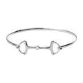 Vicenza Closeout - Handmade Sterling Silver Snaffle Bangle Bracelet (7.50 In) (7 g) - Sticky add to cart bar