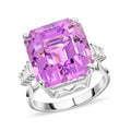 Certified and Appraised Rhapsody 950 Platinum AAAA Patroke Kunzite and E-F VS Diamond Ring (Size 10.0) 6.40 Grams 9.20 ctw - Sticky add to cart bar