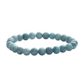 Milky Aquamarine Beaded Stretch Bracelet (7.25 In) 100.00 ctw - Sticky add to cart bar