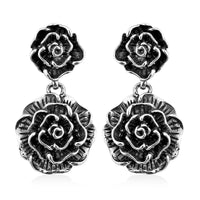 Bali Legacy Sterling Silver Flower Earrings 6.85 Grams