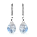 Kuisa Rainbow Moonstone Earrings in Rhodium Over Sterling Silver 9.00 ctw - Sticky add to cart bar