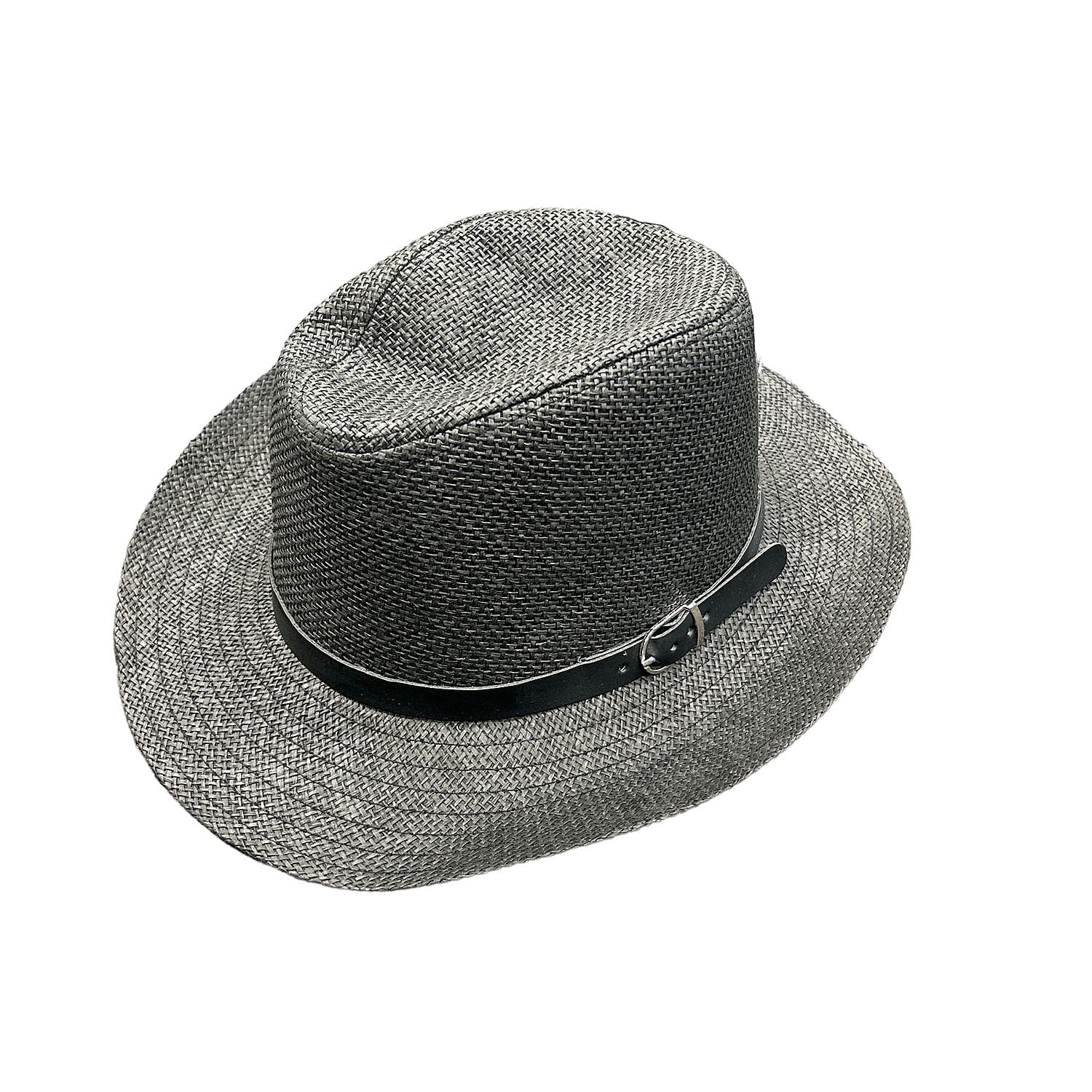 Freestyles US Unisex Foldable UV Protected Wide Brim Belt Buckle Fedora Hat - Black