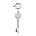 Moissanite Charm in Platinum Over Sterling Silver 0.25 ctw - Sticky add to cart bar