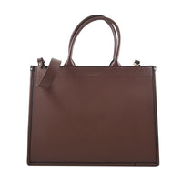 MC Saffiano Black Faux Leather Tote Bag (16"x6.5"x12")